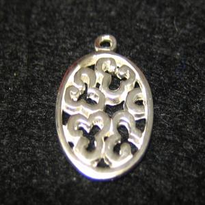 Oval charm 11x17mm